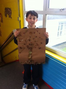 Johnny and Adam created this autumnal tree after school!
