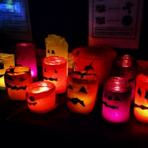 Our very spooky Pumpkin jars!