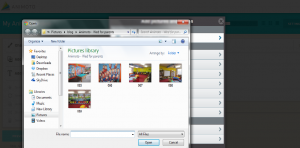 animoto - add photos from computer