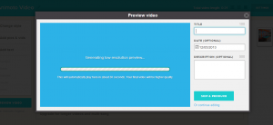 preview screen animoto