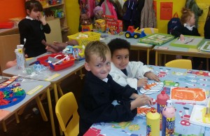 Cian and Cian love to paint!