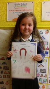 We coloured in the objects that are attracted to a magnet. 