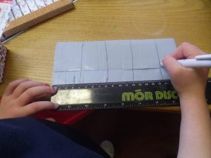 Kyra made sure it was a fair test. She measured the blu tack using a ruler to make sure everyone had an equal amount.